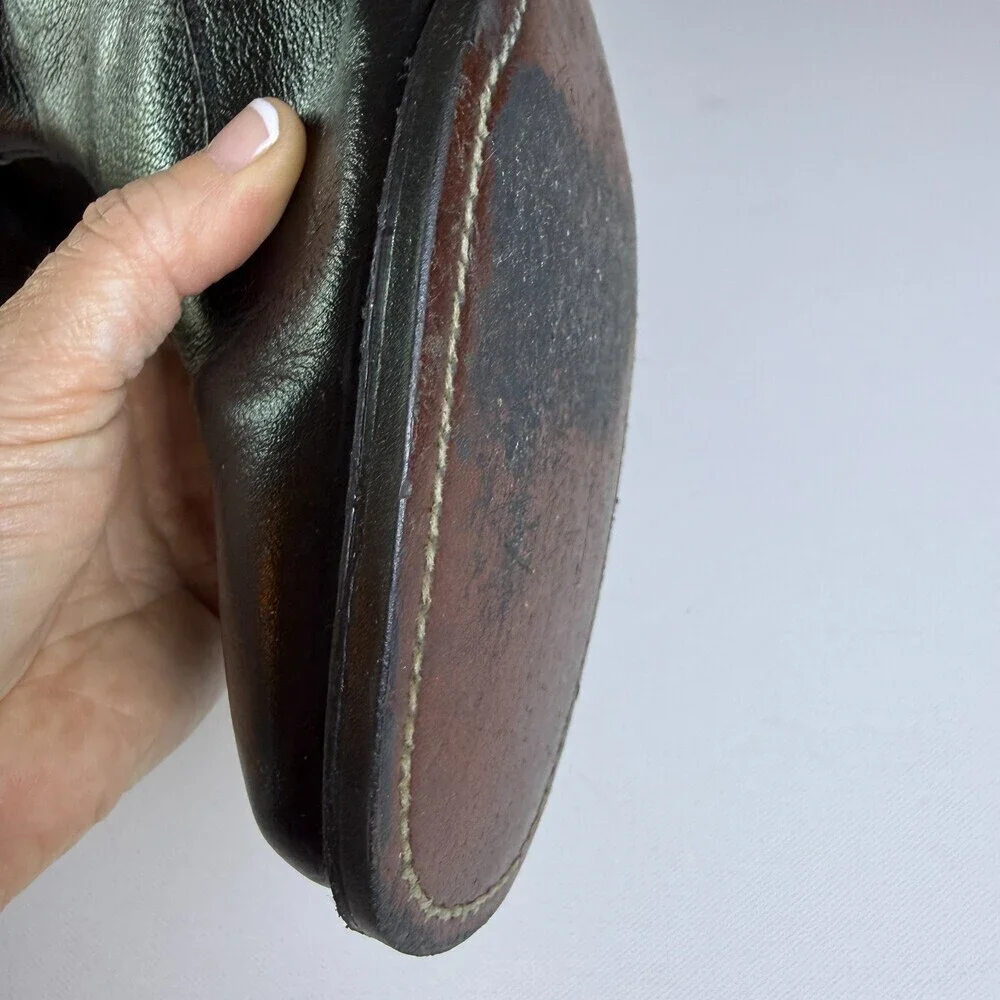 Vintage 60s 70s Side Zip Boots O'Sullivan Heel Union Made Men's 8EE (Extra Wide)